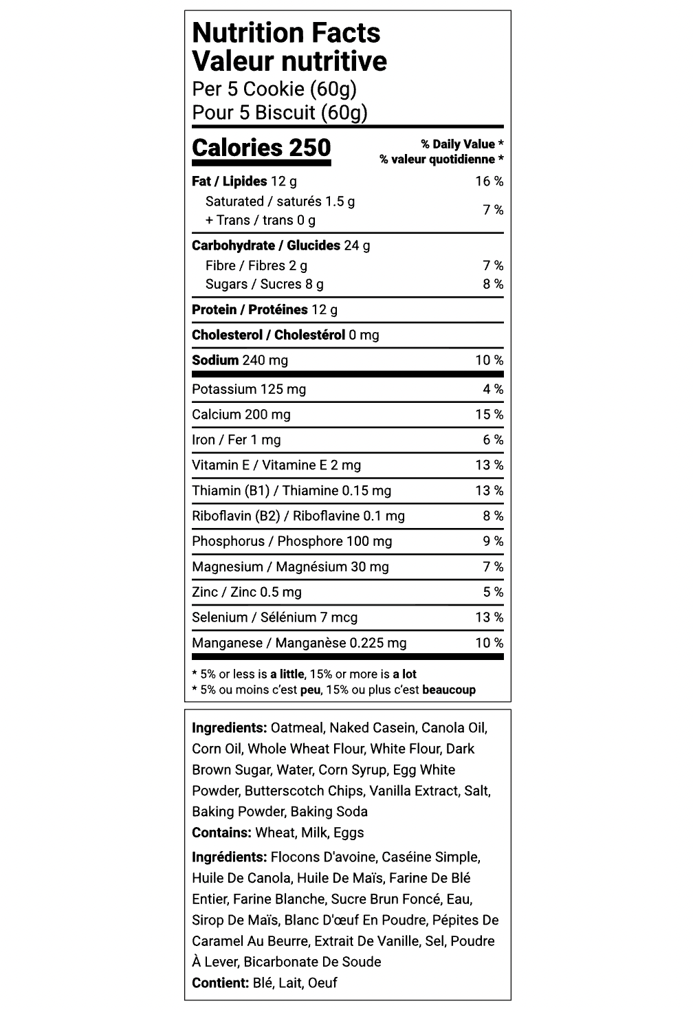 Biscuits Caramel Salé